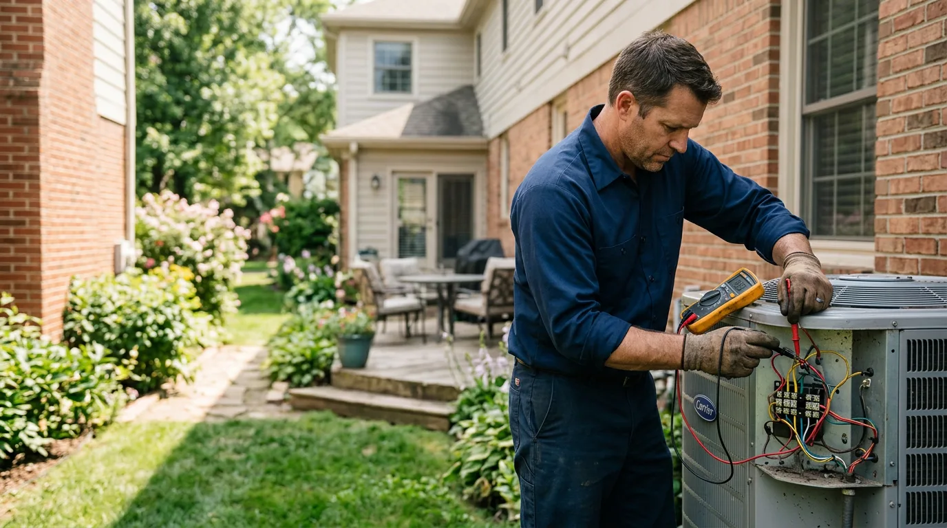 HVAC technician working near Lone Wolf, OK